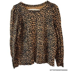 LOFT medium leopard print sweatshirt